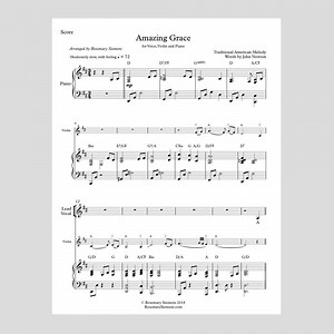 Amazing Grace – Digital Sheet Music