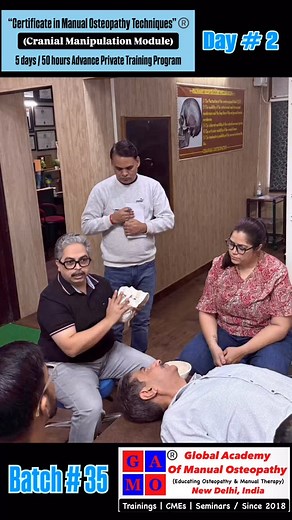 🔴DAY # 2🔴 “Certificate in Manual Osteopathy Techniques”®️ ( OSTEOPATHIC CRANIAL MANIPULATION MODULE) 🟢Batch # 35th🟢 ( Think Beyond Conventional) At- Global Academy of Manual Osteopathy®️ Delhi/ NCR, India 💚Osteopathy- The Manual Magic 💚 #sachin4osteopathy #gamo4osteopathy #osteopathy #osteopath #osteopathicmedicine #osteopathicmanipulation #osteopathyworks #osteopathyworld #manualosteopathy #spinemanipulation #wellness #osteopathyindia #physiotherapy #physiotherapyindia #manualtherapy #com