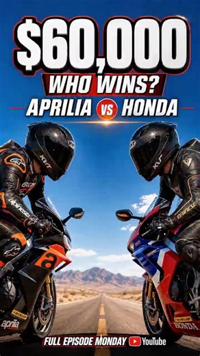 $60k Superbike Lap Battle: RSV4 vs CBR1000RR-R! 🏁 #shorts #superbike