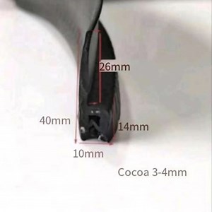 [Hot Item] U-Shaped Steel Strip with Fins Composite Rubber Seal Strip