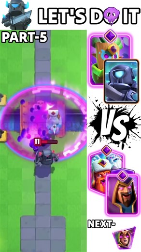 DART GOBLIN/MINI PEKKA VS LUMBERJACK/WIZARD #clashroyale #shorts