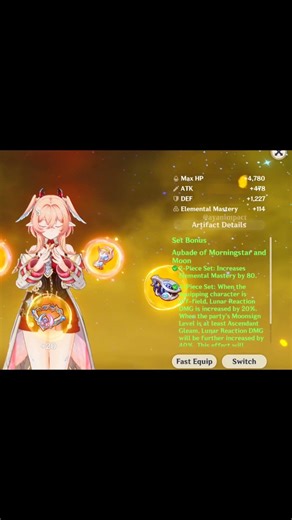 One day built Linnea | F2P Linnea Dmg Showcase | #genshinimpact #shorts