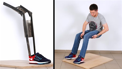 Sitting in the air trick revealed