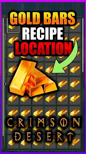 SECRET Gold Bar Recipe Location! #CrimsonDesert #CrimsonDesertGameplay #CrimsonDesertGuide #crimson