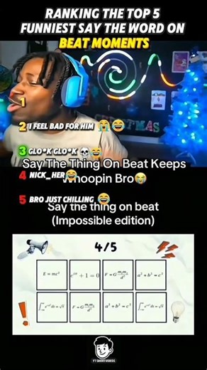 Ranking the funny say the word on beat moments😂Last one is crazy😂☠️#shorts