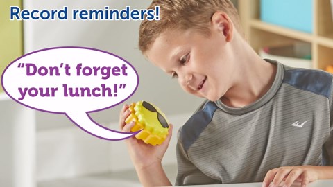 Learning Resources Message Maker Recordable Button Speech Bubble - SEL Toys, Conversation Skills, Voice Recorder Buttons for Classroom, Teacher Literacy Group, Gifts for Kids