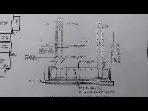 R.C.C Lift Reinforcement Details