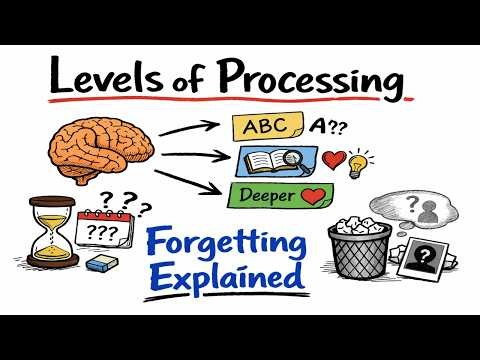 Forgetting Explained using Levels of Processing Model of Memory