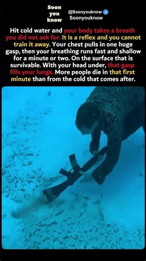 How to survive the cold shock response #survival #safety #coldwater