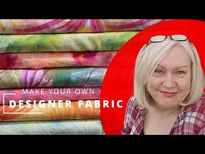 Virtually free! Making pretty fabric for slow stitching .Create your own designs on fabric.