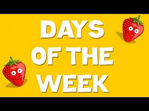 Days Of The Week | The Week Song| Nursery Rhyme