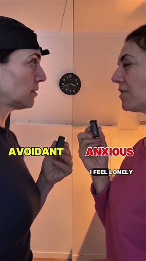 Anxious vs. avoidant attachment