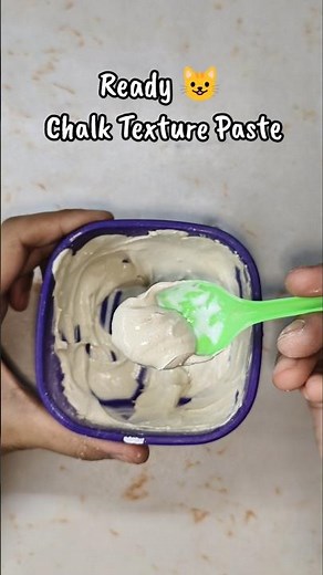 DIY - Chalk Texture Paste making🤯#TexturePaste#diy#shorts#chalkasmr#chalktexturepaste#viral#craftart