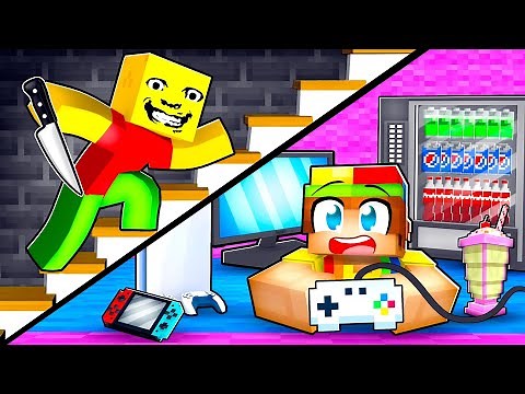 I Built a Secret Room To Survive WEIRD STRICT DAD!