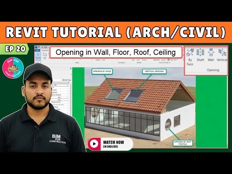 #20 Revit Architecture: Opening in Revit (Wall, Roof, Floor, Ceiling)