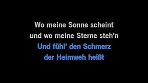 Karaoke Wo meine sonne scheint - Caterina Valente - CDG, MP4, KFN - Karaoke Version