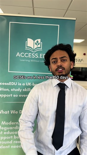 GCSEs are in under 50 days ⏳📚 If your child needs a boost in Maths, English or Science, AccessEdu’s Easter Revision Courses are here to help. Our sessions focus on key topics, exam technique and building the confidence students need going into their exams. Spaces are limited - sign up now through the link in our bio and give your child the support they deserve this Easter. 💚#fyp #gcse #school #viral