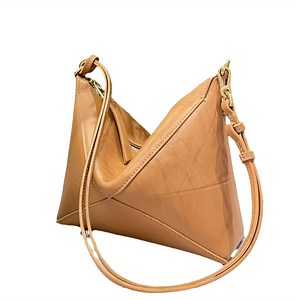 [Hot Item] Lw 1: 1 Genuine Leather Puzzle Fold Pouch 2025 Summer New French Hobo Hand-Held Folding Bag One-Shoulder