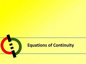 Equations of Continuity - SlideServe