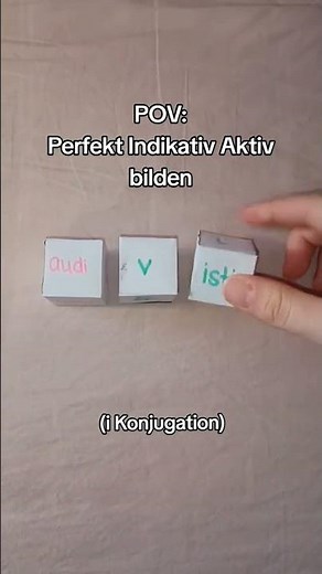 Latein Formen visualieren: Perfekt Indikativ Aktiv i Konjugation Würfel EDLER LERNEN #nachhilfe