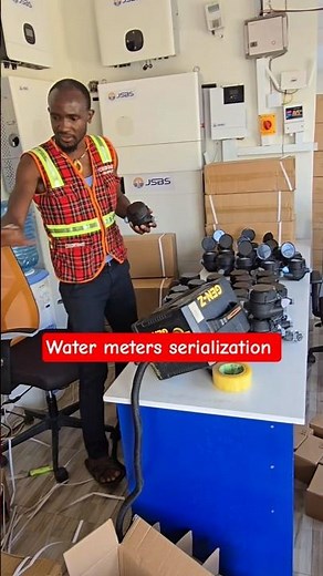 💧 WATER METER SERIALIZATION Using Handheld LASER MARKING Machine