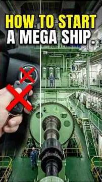 The CRAZY Way They Start Mega-Ship Engines! 🚢🤯
