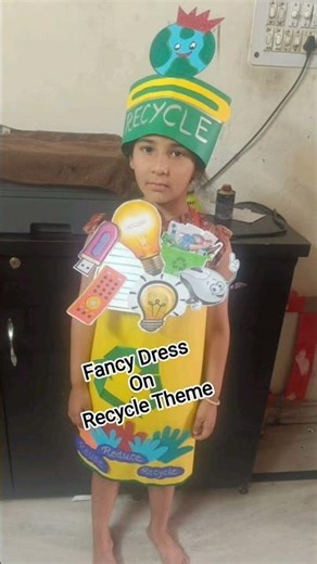 Fancy Dress for kid theme Recycle # model # project file 10th,12th# viral # youtube