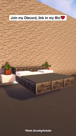 Modern Floating Bed in Minecraft