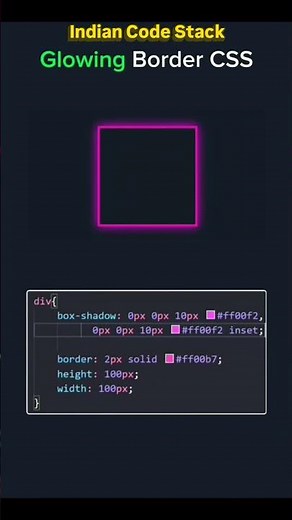 CSS That GLows: Glowing Borders