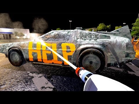 I Went Back To The Future to Clean a Delorean in PowerWash Simulator!