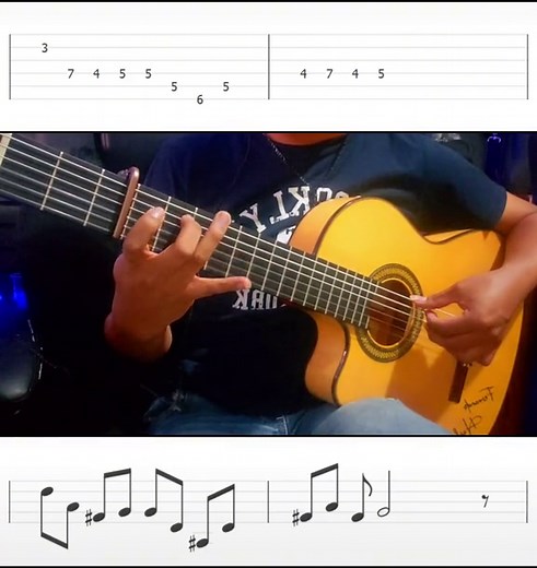 Tutorial Intro de Tu Abandono en Guitarra | Proyección