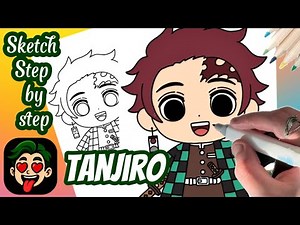 How to Draw Tanjiro Step by Step | Easy Demon Slayer Drawing Tutorial for Beginners