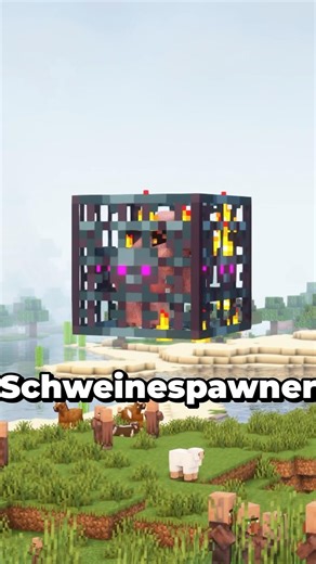 SCHWEINESPAWNER in Minecraft VANILLA erhalten…?! #minecraft #minecraftshorts #maggus