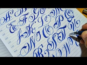 How to: Stylish Copperplate Script calligraphy alphabet from a to z letters in Cursive writing