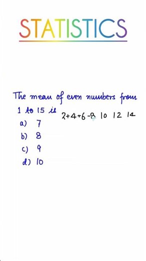 Class 10 Maths | Chapter 13 Statistics | Important MCQs 📊