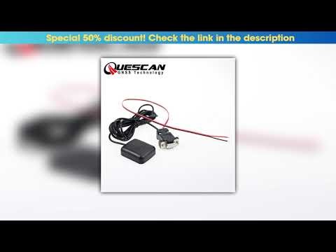 Limited QUESCAN 5V Serial RS232 GPS GLONASS Receiver NMEA 0183 Antenna with DB9 Connector and Power