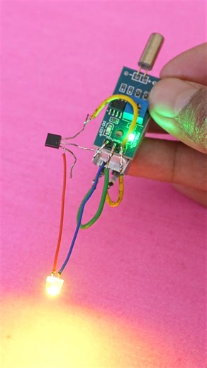 How to make tilt sensor regulated led glowing | lipo battery | bc557 pnp transistor | kit