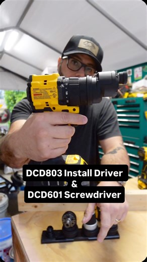 Ben McCloskey on Instagram: "Let’s look at the new CDC803 install driver and compare it to my favorite tool, the DCF601 screwdriver! #tools #dewalt #screwdriver #drill #build"