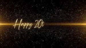 Happy Birthday Text Animation Animated Happy 20Th Birthday Golden Text