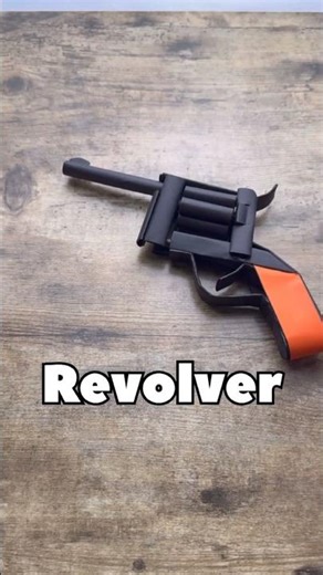 DIY REVOLVER FROM PAPER EASY ORIGAMI WORLD TUTORIAL | HOW TO MAKE ORIGAMI REVOLVER GUN STEP BY STEP