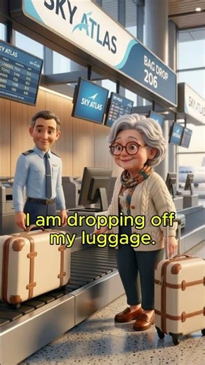 Slow & Easy English for Beginners | Airport Travel Phrases ✈️ #easyenglisheveryday
