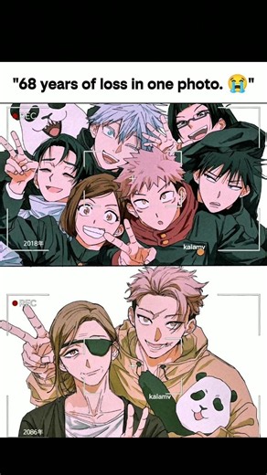 "68 years of loss in one photo. 😭🖤" #jjk #jujutsukaisen #anime