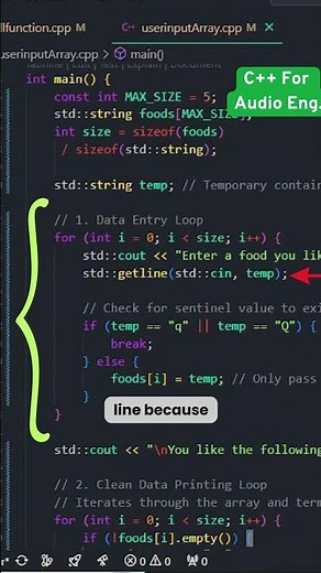 C++ Filling an Array with User Input