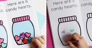 Free Counting Hearts Printable Book