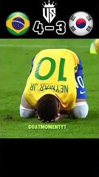 Neymar Is Crying 😭 Brazil Vs Korea Imaginary Highlight 🤯🔥#football #ronaldo #neymar #shorts