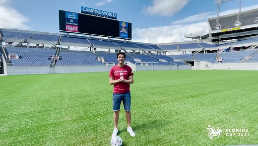 On this stage I lived unforgettable moments. I remember my first goal in front of a sold out crowd. It was incredible! In the next days, great games will take place here. Join me on July 25 & 28 for the Florida Cup in Orlando at Camping World Stadium #RiseUpOrlando Floridacup.com | Kaká