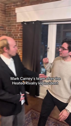 Carney after grabbing Hudson Williams #heatedrivalry #markcarney #carney #hudsonwilliams