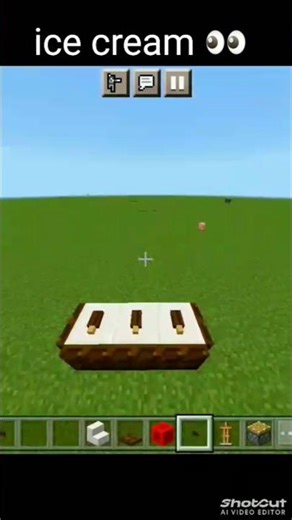 Minecraft ice cream.👈👀#shortvideo #viral