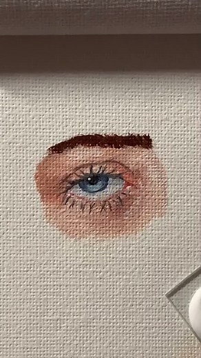 Teaching myself how to paint with oils pt 1 #fyp #oilpainting #painting #art #artist #eye