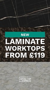 ✨ New Product Alert! ✨ We're excited to introduce our new range of affordable laminate worktops, starting from just £119! 🎉 🌟 Brown Marble: Rich espresso tones with a luxurious semi-matt finish. 🌟 Dark Marble: Dramatic dark marble with striking white and gold veining. 🌟 Light Marble: Soft white and grey tones with intricate veining. Upgrade your kitchen with these stylish and affordable options! 🏡🍽️ #KitchenDesign #HomeImprovement #NewArrivals | Worktop Express